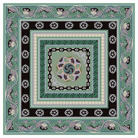 敦煌莫高窟宋代卷瓣莲花纹藻井