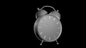 宜家闹钟白模型c4d立体