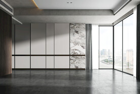 现代极简 轻奢客厅 空场景