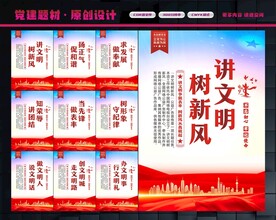 讲文明展板