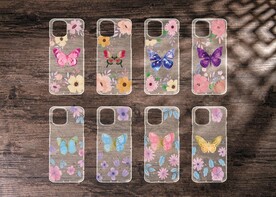 蝴蝶花朵手机壳