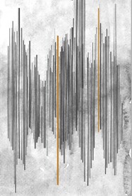 光影抽象彩色线条玄关装饰画