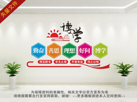 校园阅读室文化墙