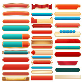 简约复古中国风国潮边框按钮