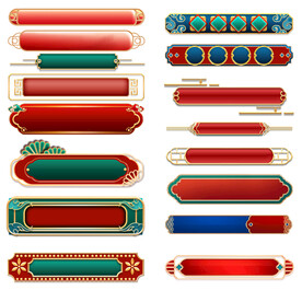 中国风国潮边框复古边框