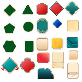 中国风国潮价格按钮