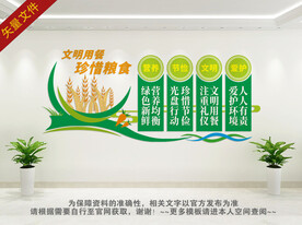 珍惜粮食 文明用餐