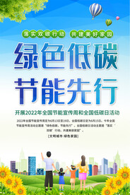 节能宣传周海报