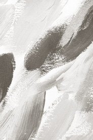 轻奢装饰画 灰白抽象画