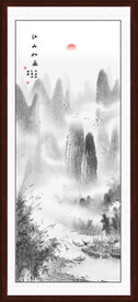 竖幅国画