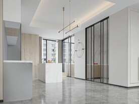 现代极简 轻奢餐厅 空场景