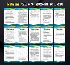 农药安全生产管理制度