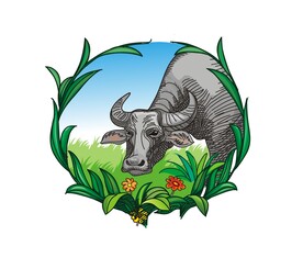 原创牛头cdr格式