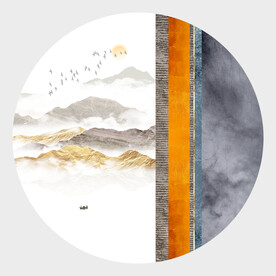 轻奢装饰画 新中式山水画