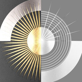 轻奢装饰画 圆形