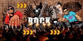 摇滚音乐背景设计