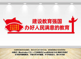 建设教育强国文化墙