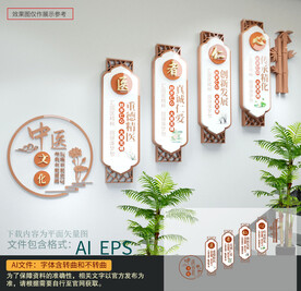 中医楼道文化墙