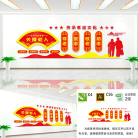 关爱老人文化墙