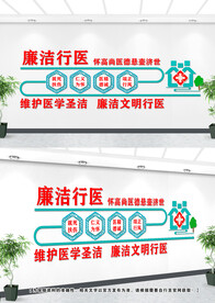 廉洁行医文化墙设计