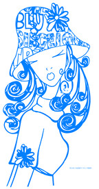 数码卡通戴帽子女人裁片