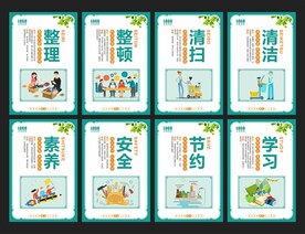 企业8S管理展板