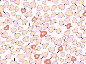 数码爱心几何图