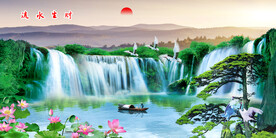 大厅山水画
