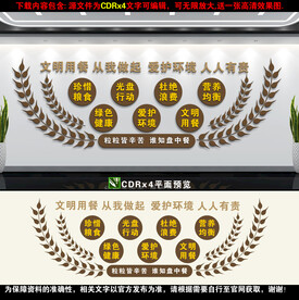 学校餐厅文化墙