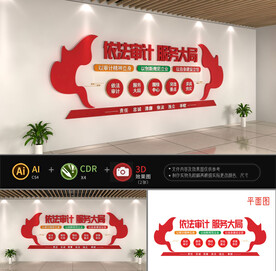 依法审计文化墙