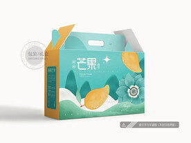 芒果包装 平面图