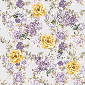 黄色花朵  薰衣草