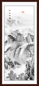 竖幅国画