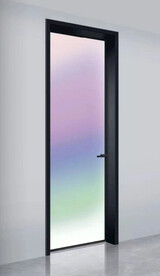 高清分层透明底渐变平开门打印图