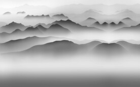 高清不分层水墨山水背景墙