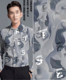 数码印花 男装几何字母大牌