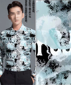 数码印花 男装潮牌几何字母大牌