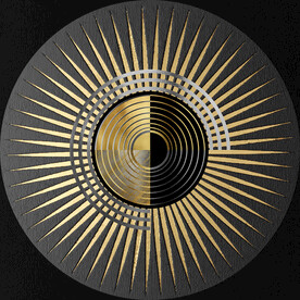 轻奢装饰画 圆形抽象线条