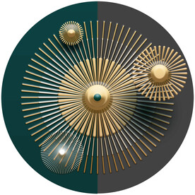 轻奢装饰画 圆形