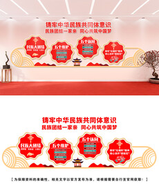 民族团结文化墙设计