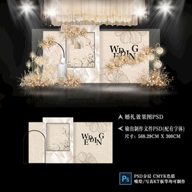 香槟色婚礼背景