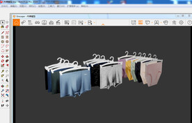 草图模型男女内裤陈列模型