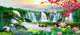 大厅山水画