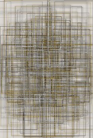 3D抽象金属线条玄关装饰画