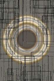 抽象光影线条玄关装饰画