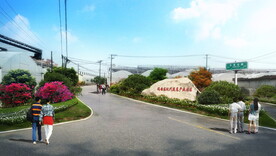 乡村振兴美丽乡村改造绿化效果图