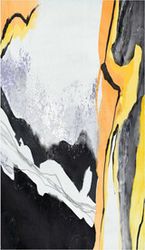 轻奢装饰画 抽象水墨画 彩绘