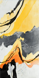 轻奢装饰画 抽象水墨画 彩绘