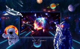 宇宙星空宇航员背景