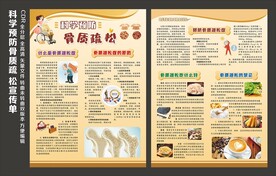 预防骨质疏松症宣传单